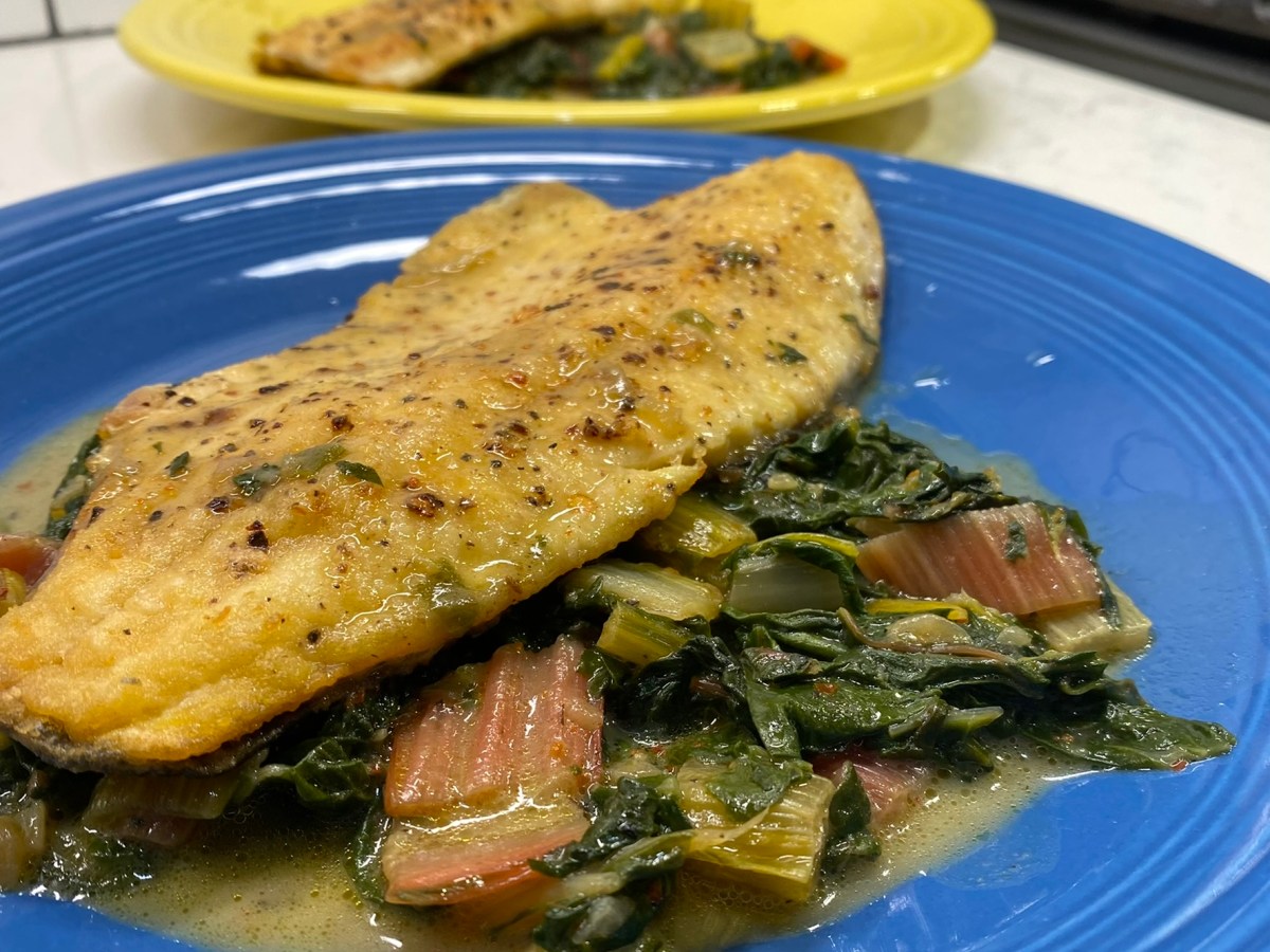“Double Rainbow” Trout &&nbsp;Chard