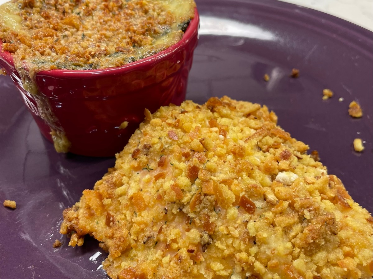 Honey-Mustard & Onion Pretzel Crusted&nbsp;Salmon