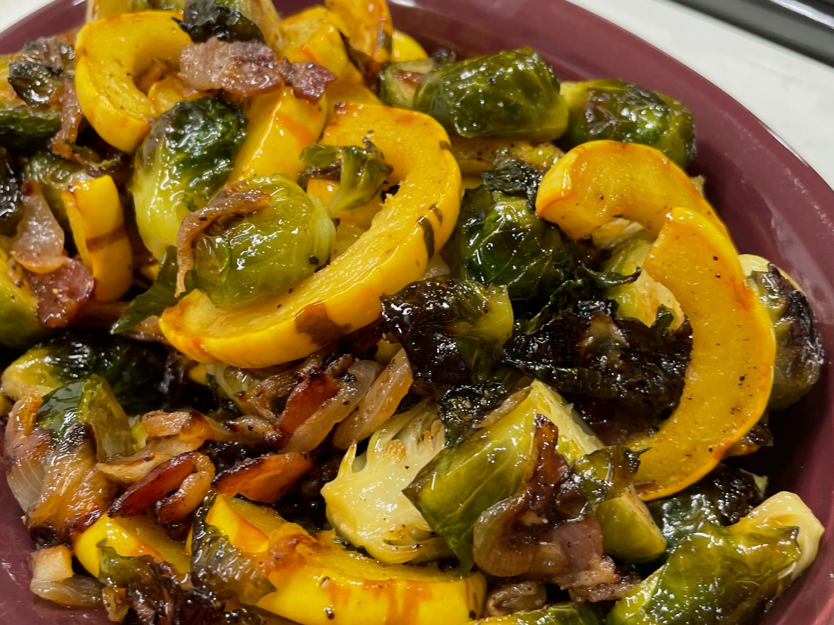 Roasted Brussels Sprouts with&nbsp;Delicata